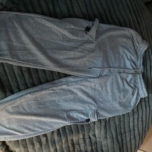 Grey cargo sweatpants